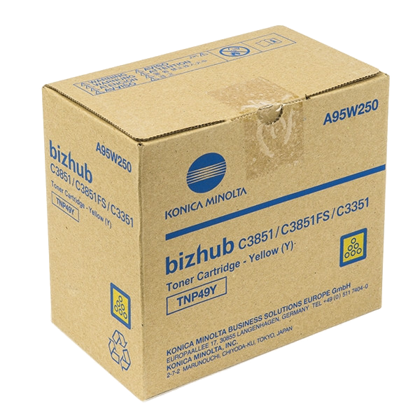 Картридж Konica Minolta TNP-49Y (желтый; 12000стр; Konica Minolta bizhub C3351, Konica Minolta bizhub C3851, Konica Minolta bizhub C3851FS)