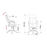 Кресло руководителя Бюрократ T-9904NSL