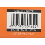 Кулер для корпуса ID-Cooling FL-12025K (21дБ, 3-pin)