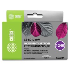 Картридж Cactus Brother CS-LC1240M (пурпурный; 600стр; DCP-J525W, DCP-J725DW, DCP-J925DW, MFC-J430W, MFC-J625DW, MFC-J825DW, MFC-J5910DW, MFC-J6510DW, MFC-J6710DW, MFC-J6910DW) [CS-LC1240M]
