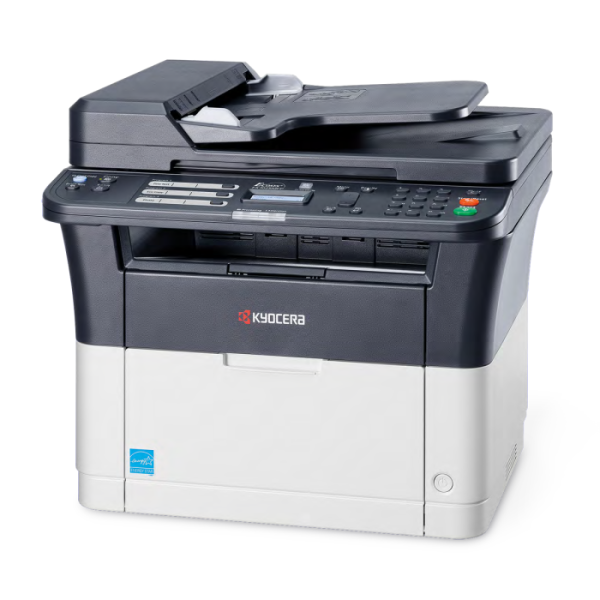 МФУ Kyocera FS-1025MFP (лазерная, черно-белая, A4, 25стр/м, 1800x600dpi, авт.дуплекс, 20'000стр в мес, RJ-45)