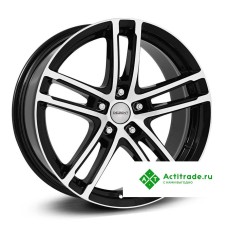 Dezent TZ dark R17/7.5J PCD 5x112 ET 38 ЦО 66,6 черный глянцевый с полированной лицевой поверхностью