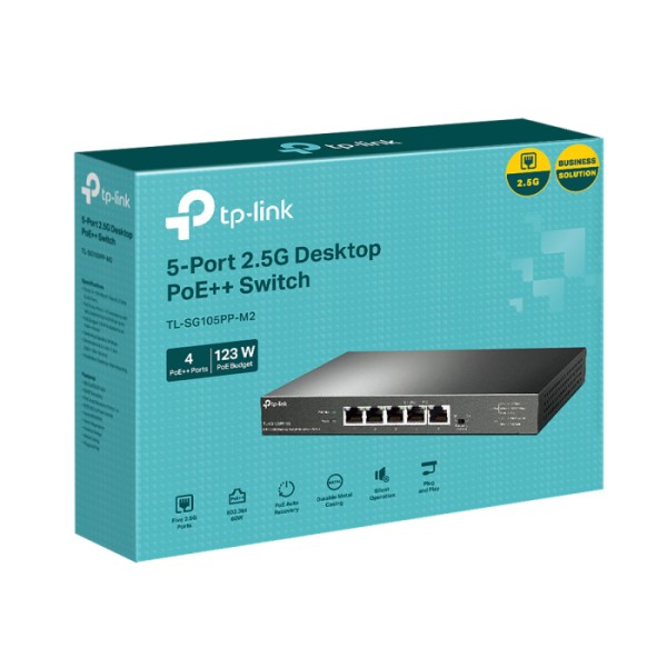 Коммутатор TP-Link TL-SG105PP-M2