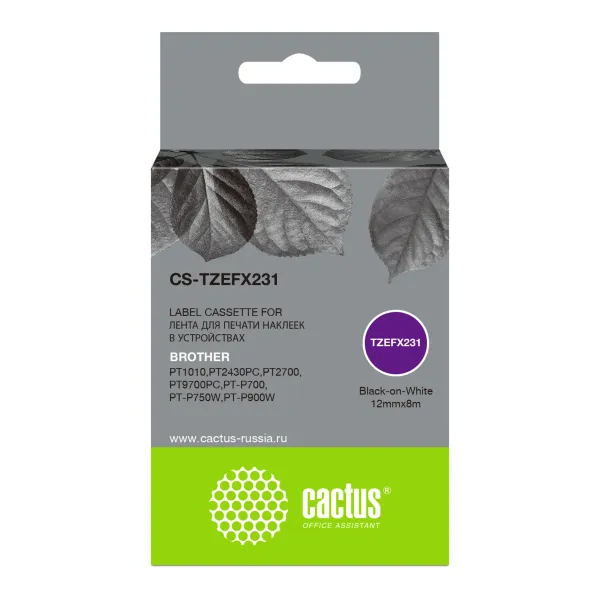Картридж ленточный Cactus CS-TZEFX231