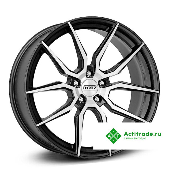 Dotz Misano dark R19/8.5J PCD 5x108 ET 45 ЦО 70,1 антрацитовый с полированной лицевой поверхностью