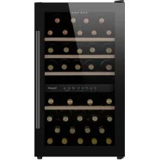 Винный шкаф Weissgauff WWC-49 DB DualZone (G, 1-камерный, черный)