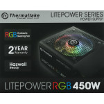 Блок питания Thermaltake Litepower RGB 450W (230V) (ATX, 450Вт, 24 pin, ATX12V 2.3, 1 вентилятор)