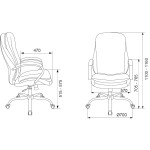 Кресло руководителя Бюрократ T-9950SL Fabric