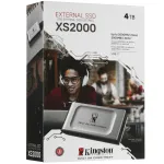 Внешний жесткий диск SSD 4Тб Kingston (2000/2000 Мб/с, USB 3.2 Gen 2 Type-C, внешний)