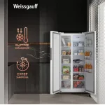 Холодильник Weissgauff WSBS 500 Inverter (No Frost, A+, 2-камерный, Side by Side, инверторный компрессор, белый)