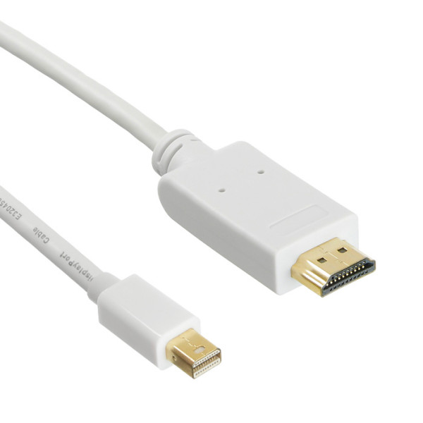 Кабель аудио-видео Buro (miniDisplayport (m), HDMI (m), 2м)