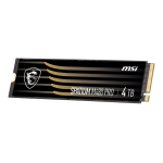 Жесткий диск SSD 4Тб MSI SPATIUM (2280, 7400/7000 Мб/с, 1000000 IOPS, PCIe 4.0 x4 (NVMe), 2048Мб)
