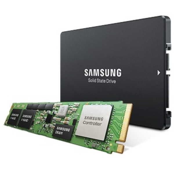Жесткий диск SSD 3,84Тб Samsung (M.2 22110, 3000/1400 Мб/с, 42000 IOPS, PCIe 3.0 x4 (NVMe), для сервера)