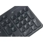 Клавиатура и мышь Oklick 220 M Wireless Keyboard & Optical Mouse Black USB (радиоканал, классическая мембранная, 105кл, светодиодная, кнопок 3, 1000dpi)