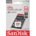 Карта памяти microSDXC 128Гб SanDisk (Class 10, 140Мб/с, UHS-I, без адаптера)