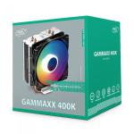 Кулер для процессора DeepCool GAMMAXX 400K (Socket: 1150, 1151, 1151-v2, 1155, 1156, 1200, 1366, 1700, AM3, AM3+, AM4, FM1, FM2, FM2+, алюминий+медь, 4-pin PWM)