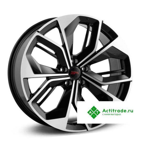 LegeArtis A533 R21/9.5J PCD 5x112 ET 21 ЦО 66,6 черный с полированной лицевой поверхностью