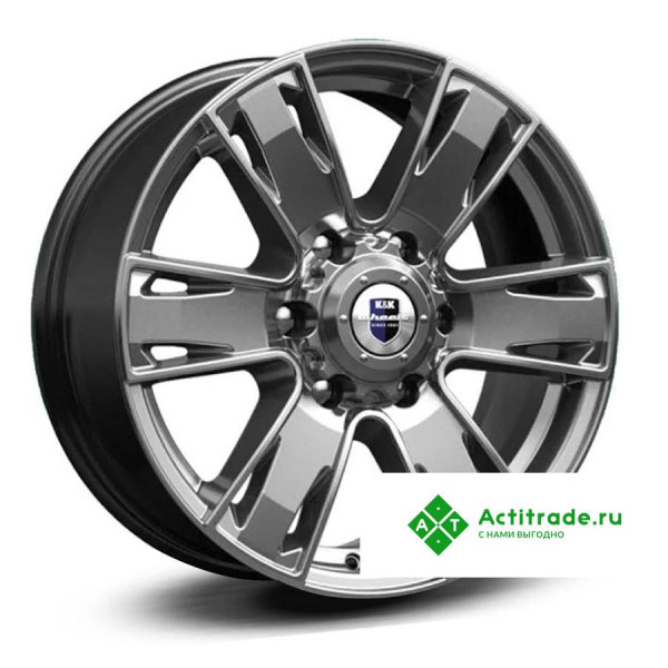 КиК Севенна R17/7J PCD 6x127 ET 40 ЦО 77,9 темно - серый глянцевый