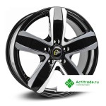 Cross Street CR-21 R17/7J PCD 5x114,3 ET 45 ЦО 54,1 черный с полированной лицевой поверхностью