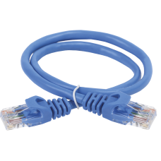 IEK PC03-C5EU-1M (RJ45(m), RJ45(m), внутренний, 1м, 5E, 4пары, U/UTP, синий) [PC03-C5EU-1M]