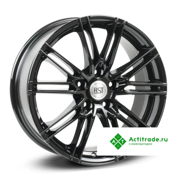 RST R187 R17/7J PCD 5x114,3 ET 45 ЦО 60,1 черный глянцевый