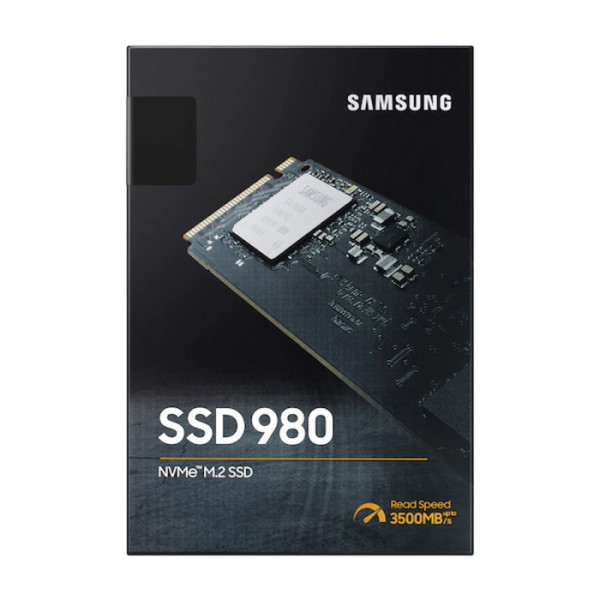 Жесткий диск SSD 1Тб Samsung 980 (2280, 3500/3000 Мб/с, 480000 IOPS, PCIe 3.0 x4 (NVMe), для ноутбука и настольного компьютера)