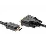 Кабель VCOM (HDMI (m), DVI-D (m))