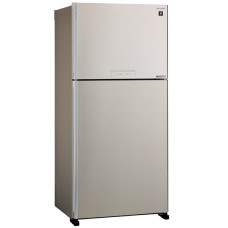 Холодильник Sharp SJ-XG60PMBE (No Frost, A++, 2-камерный, объем 600:422/178л, инверторный компрессор, 86,5x187x74см, бежевый) [SJXG60PMBE]