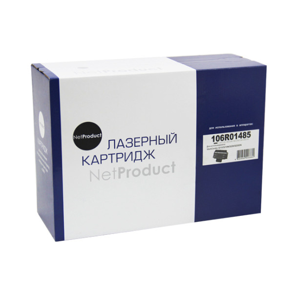 Тонер-картридж NetProduct N-106R01485 (оригинальный номер: 106R01485; черный; 2000стр; WC 3210, 3220)