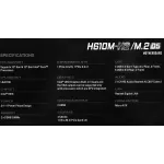 Материнская плата ASRock H610M-H2/M.2 D5 (LGA1700, Intel H610, 2xDDR5 DIMM, microATX)