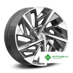 Premium Series КР009 RAV4 R18/7.5J PCD 5x114,3 ET 45 ЦО 60,1 темно - серый глянцевый с полированной лицевой поверхностью