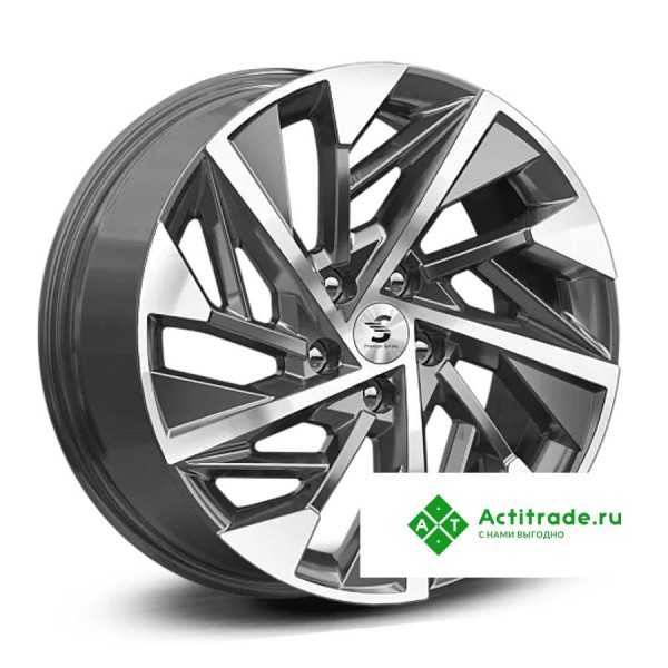 Premium Series КР009 RAV4 R18/7.5J PCD 5x114,3 ET 45 ЦО 60,1 темно - серый глянцевый с полированной лицевой поверхностью