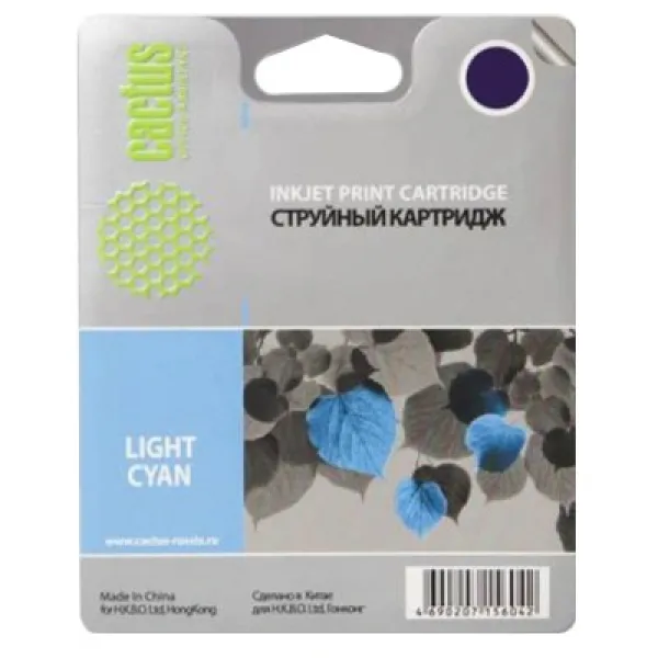 Чернильный картридж Cactus CS-C9390 (светло-голубой; 130стр; DJ Z3100)