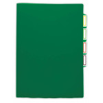 Папка-уголок Бюрократ -E356GRN (A4, пластик, толщина пластика 0,15мм, вкладышей 3, зеленый)