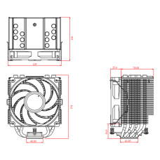 Кулер для процессора ID-Cooling SE-226-XT ARGB (Socket: 1150, 1151, 1155, 1156, 1200, 1700, 2011, 2066, AM4, алюминий+медь, 32дБ, 4-pin)