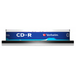 Диск CD-R Verbatim (0.68359375Гб, 52x, cake box, 10)