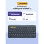 Клавиатура Logitech K380 Multi-Device Black Bluetooth (Bluetooth, мембранные, 79кл)