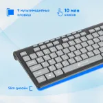 Клавиатура Oklick 550ML Black USB (классическая мембранная, 113кл)