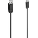 Кабель USB2.0 HAMA (прямой USB Type-C, прямой USB A(m), 1,5м)