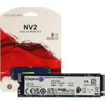 Жесткий диск SSD 2Тб Kingston NV2 (2280, 3500/2800 Мб/с, PCI-E, для ноутбука и настольного компьютера)