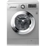 Стиральная машина LG F-1296TD4(фронтальная полноразмерная, класс стирки/отжима/э.потребления: A/B/A , макс: 8кг, 1200 об/мин, инвертер, защита: частичная (корпус), 60x85x55см, серебристый)