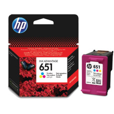 Чернильный картридж HP 651 (многоцветный; 300стр; DJ IA)