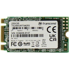 Жесткий диск SSD 250Гб Transcend (2242, 500/330 Мб/с, 75000 IOPS, SATA 3Гбит/с) [TS250GMTS425S]