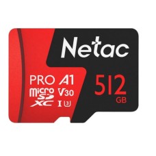 Карта памяти microSDXC 512Гб Netac (Class 10, 100Мб/с, UHS-I U3) [NT02P500PRO-512G-S]