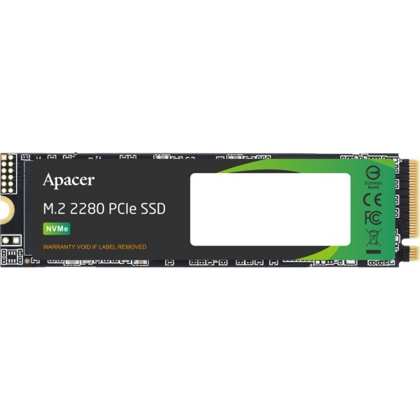 Жесткий диск SSD 1Тб APACER AS2280P4X (2280, 2100/1700 Мб/с, PCI-E, для ноутбука и настольного компьютера)