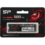 Жесткий диск SSD 500Гб Silicon Power (2280, 3600/2400 Мб/с, PCI-E, для ноутбука и настольного компьютера)