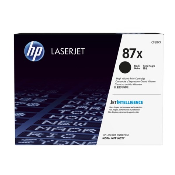Тонер-картридж HP 87X (черный; 18000стр; LJ Ent M506, M527)