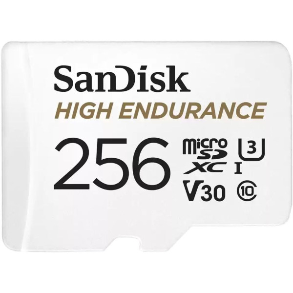 Карта памяти microSDXC 256Гб SanDisk (Class 10, 100Мб/с, UHS-I U3, адаптер на SD)