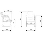 Кресло Бюрократ T-9927WALNUT-AV