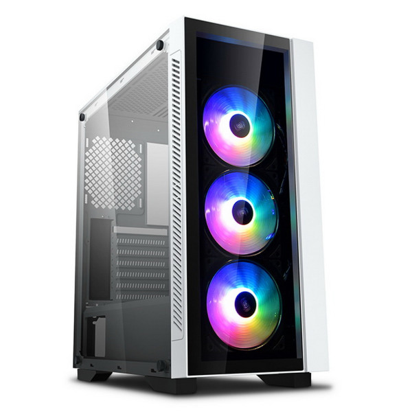 Корпус DeepCool Matrexx 55 V3 ADD-RGB White 3F (Midi-Tower, 3xUSB3.0, 3x120мм)